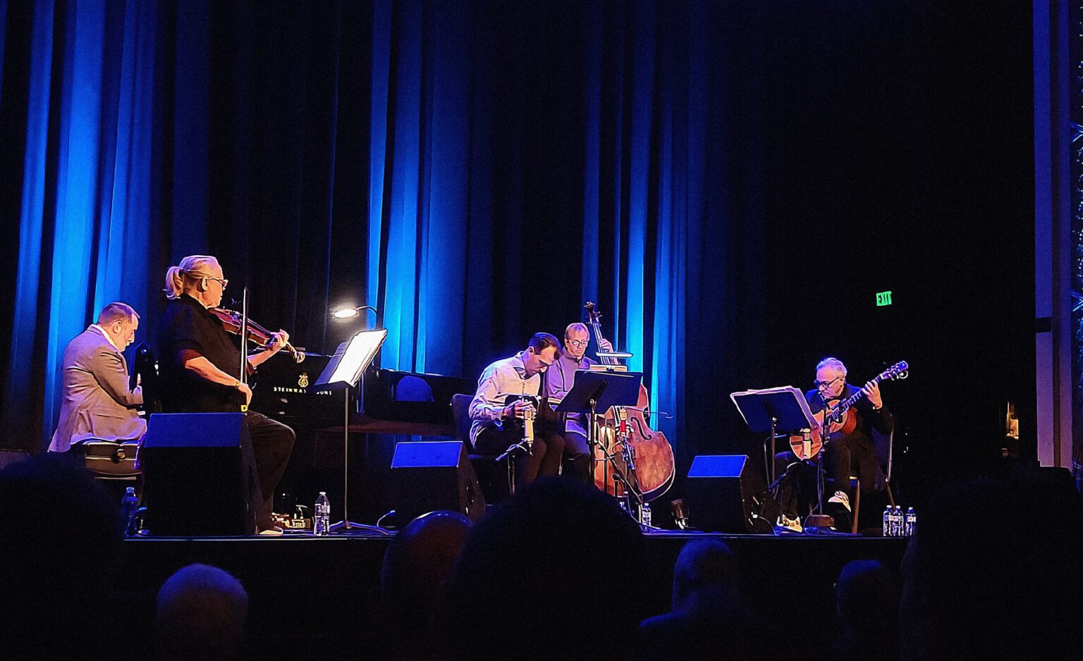 Julien Labro performing bandoneon with a chamber ensemble